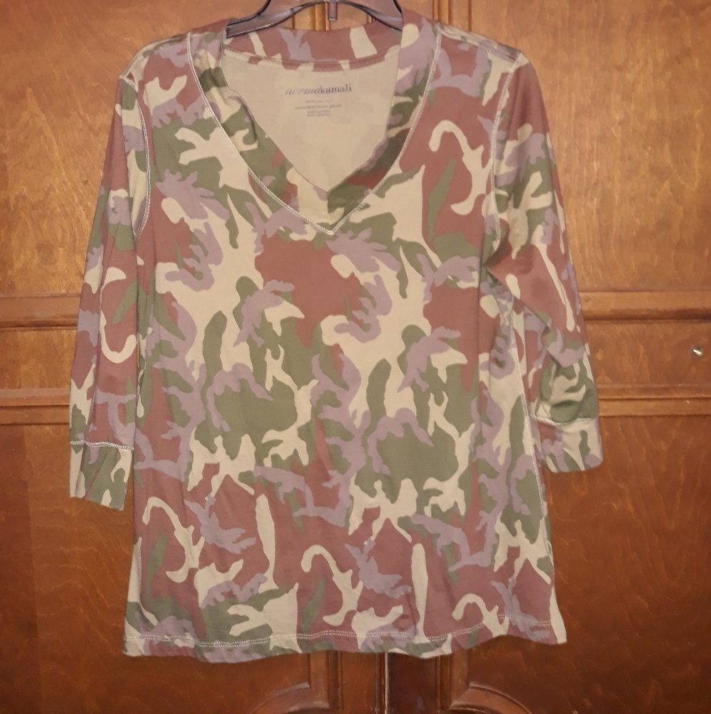 A Camo top 100% cotton and soft!